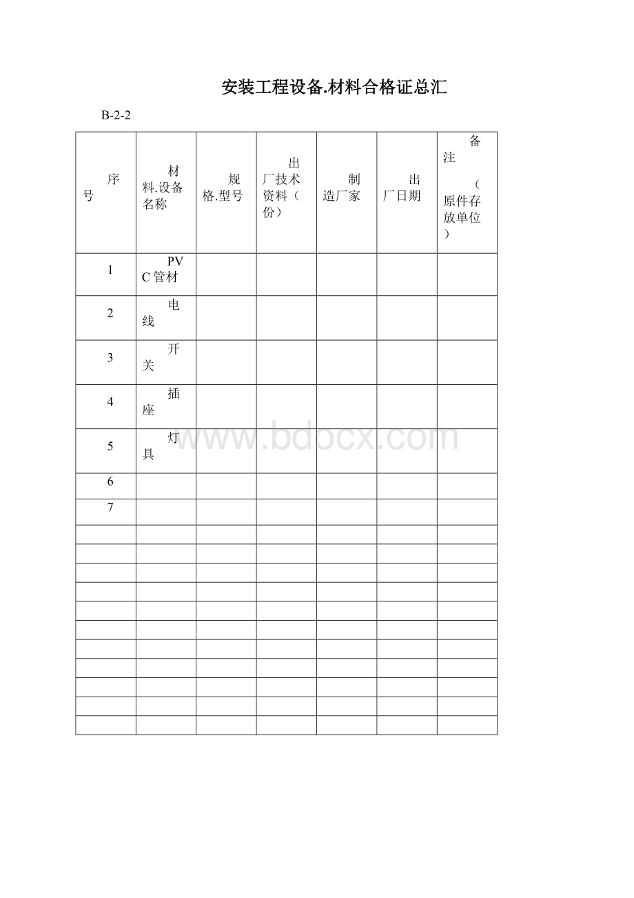 建筑电气全套资料表格.docx_第2页