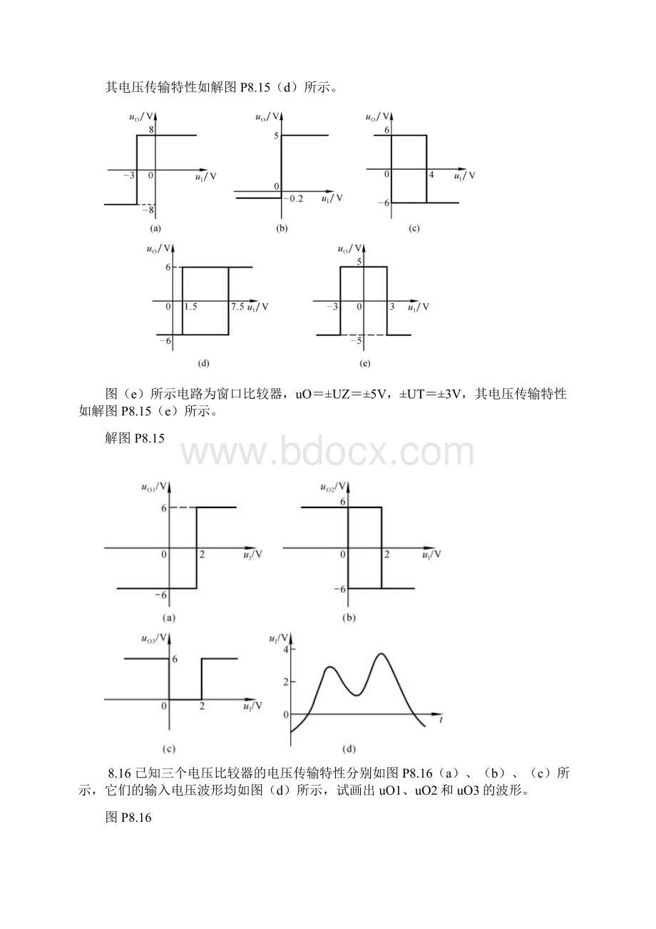 8章2 波形的发生和信号的转换题解文档格式.docx_第3页