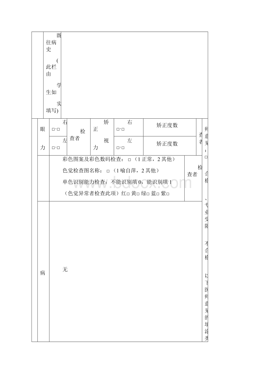 完整版湖南省普通高等学校招生考生报名登记表.docx_第3页