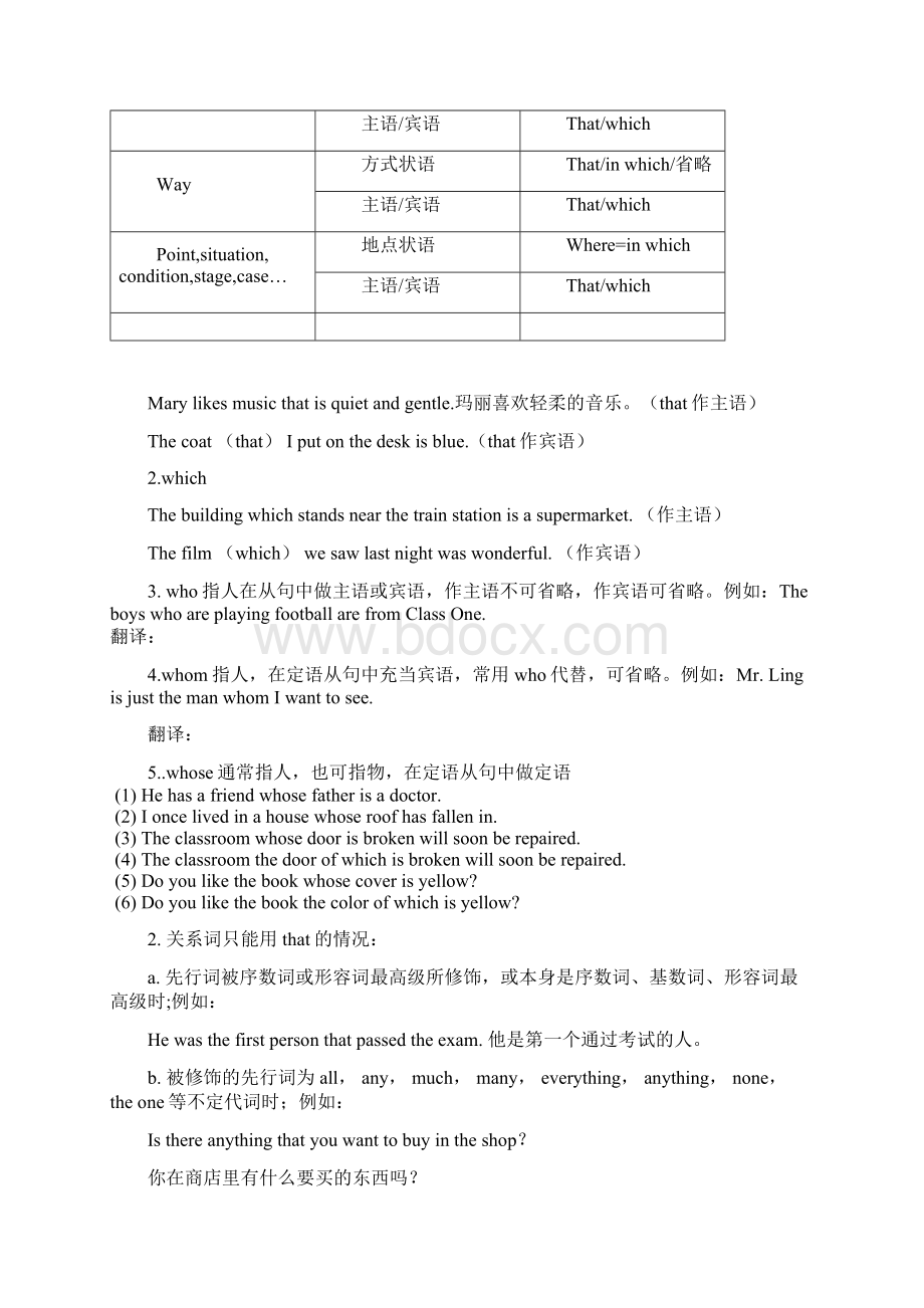 定语从句关系代词关系副词非限制性定语从句 1Word下载.docx_第2页