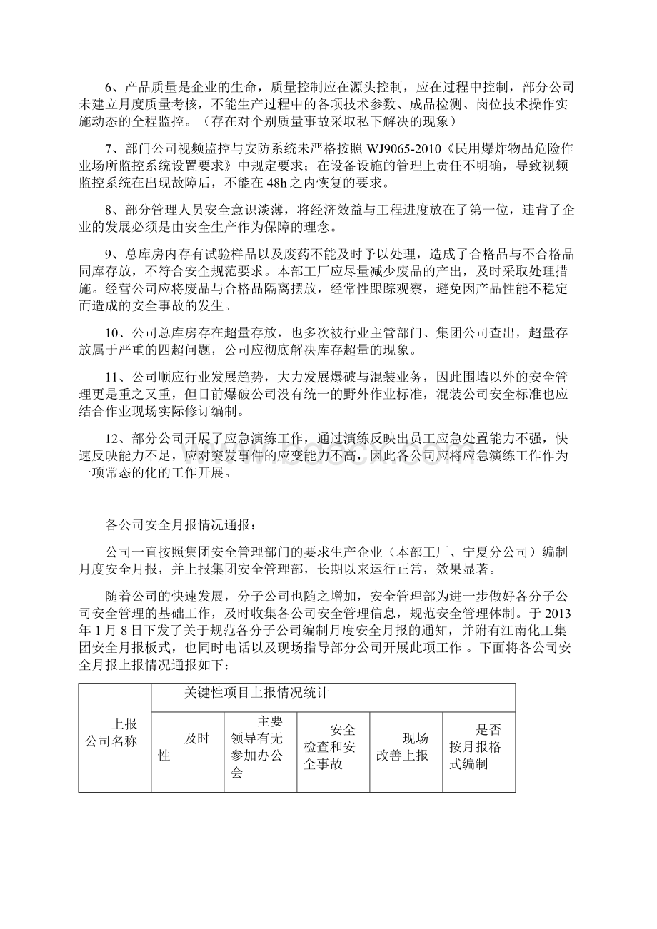 总部安全管理部上半年工作总结.docx_第3页