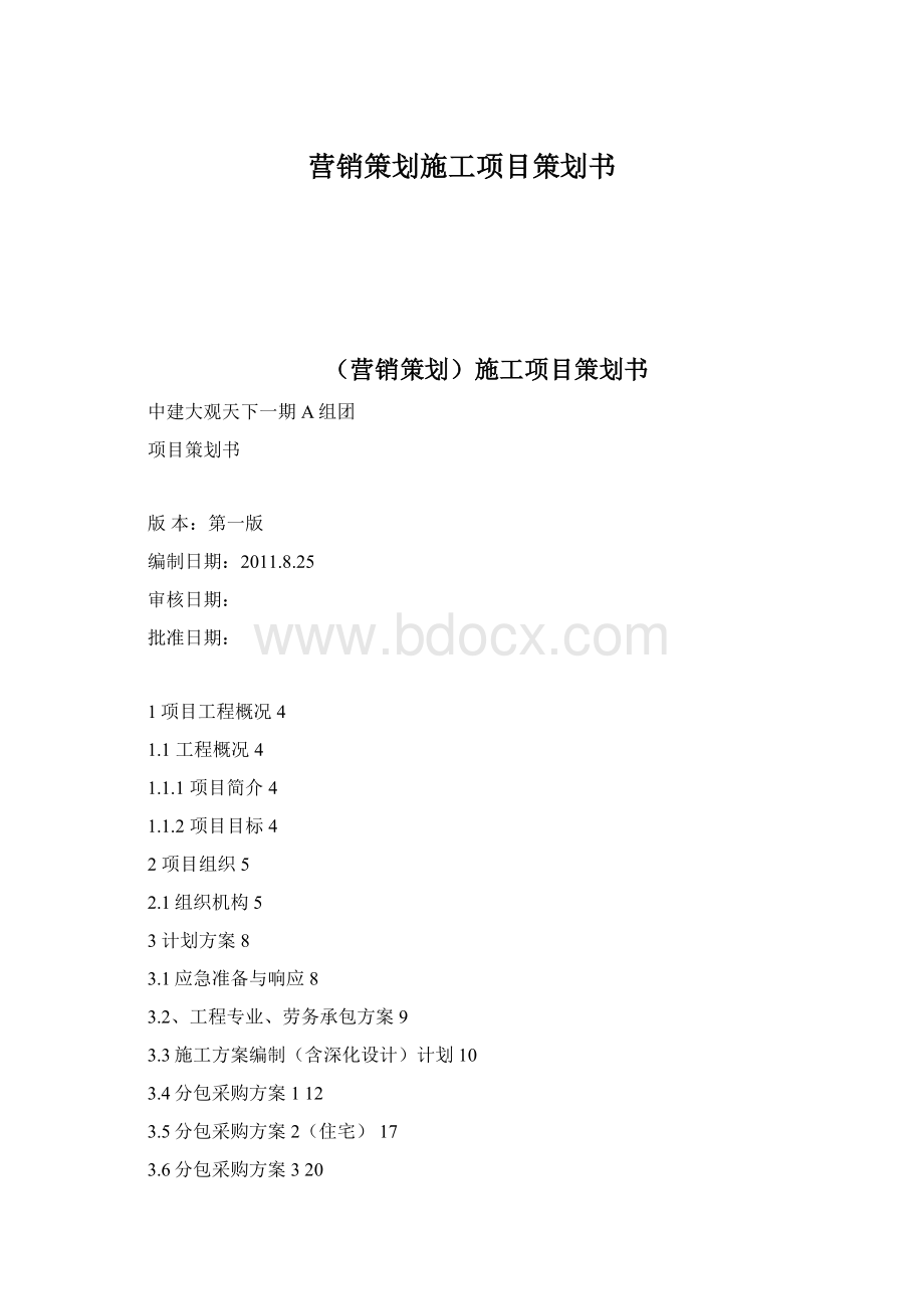 营销策划施工项目策划书Word格式文档下载.docx