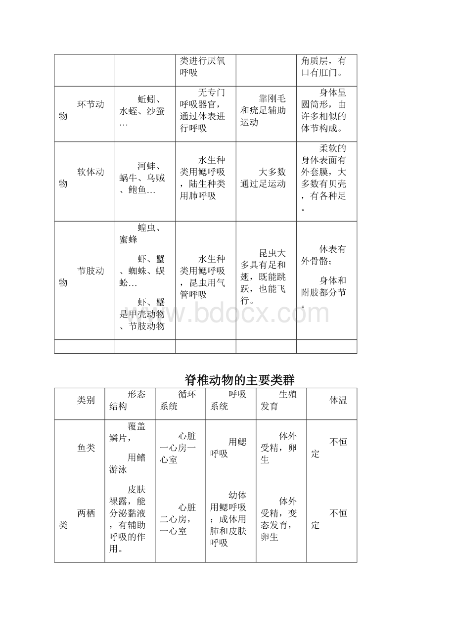 新人教版初中八年级生物上册知识点总结.docx_第2页