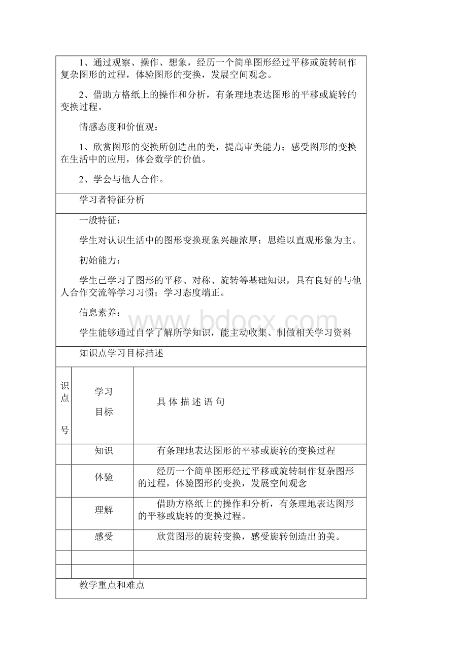 最新教学设计模板表格式Word文档格式.docx_第2页