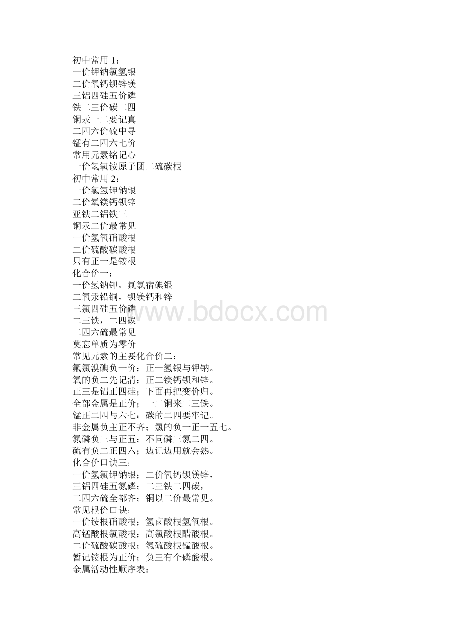 初中化学化合价口诀.docx_第3页