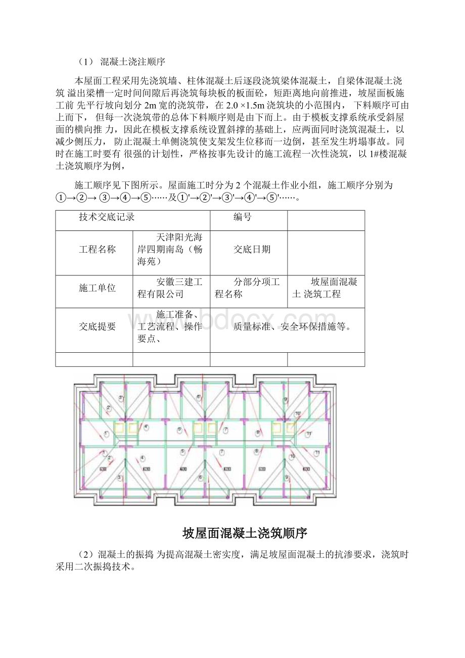 坡屋面混凝土浇筑技术交底大全瓦工Word下载.docx_第3页