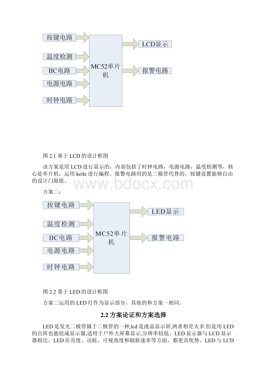 电子系统设计报告材料带温度显示地多功能数字钟.docx_第2页