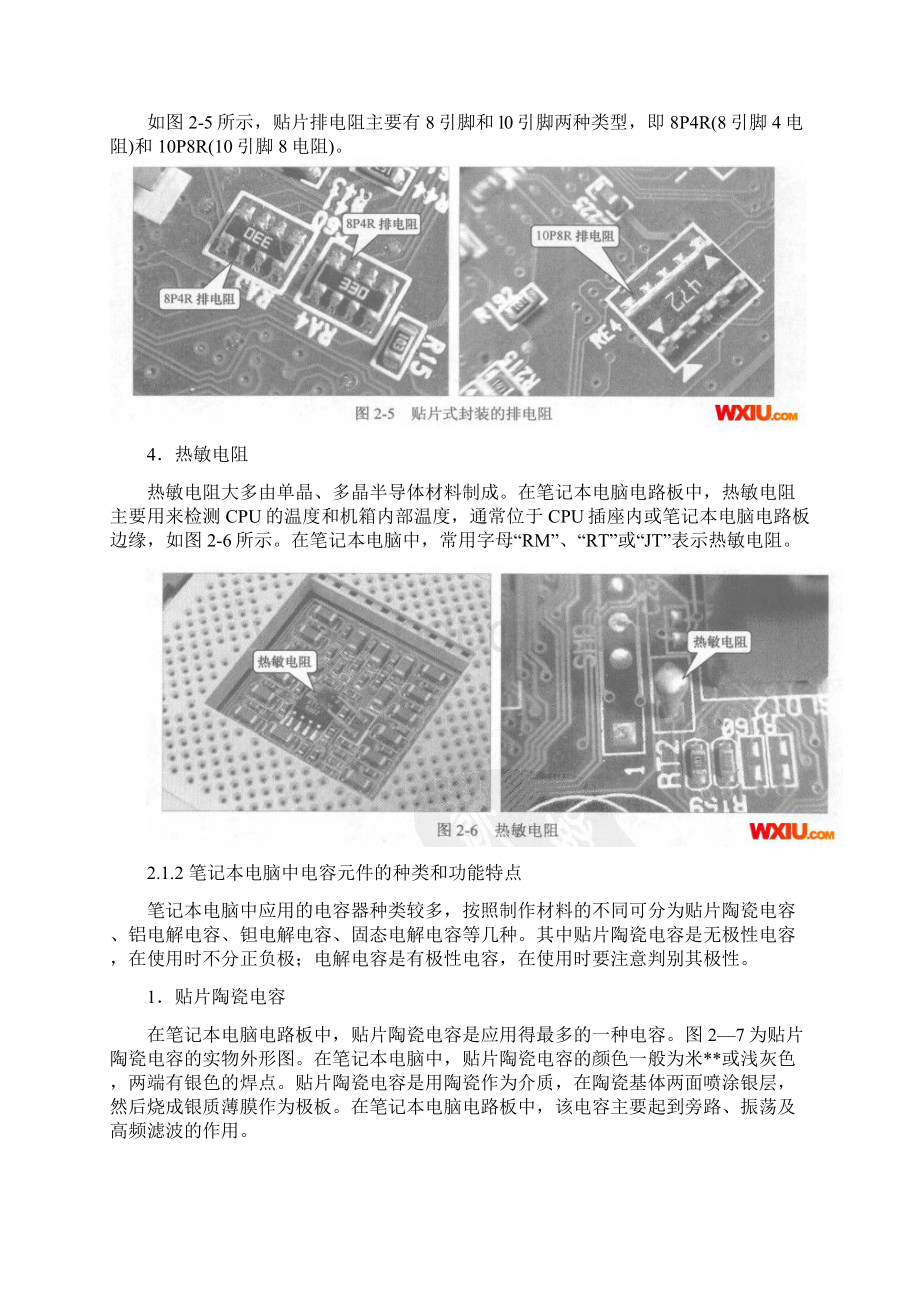 21 笔记本电脑中常用元器件的种类和功能特点Word文档格式.docx_第3页