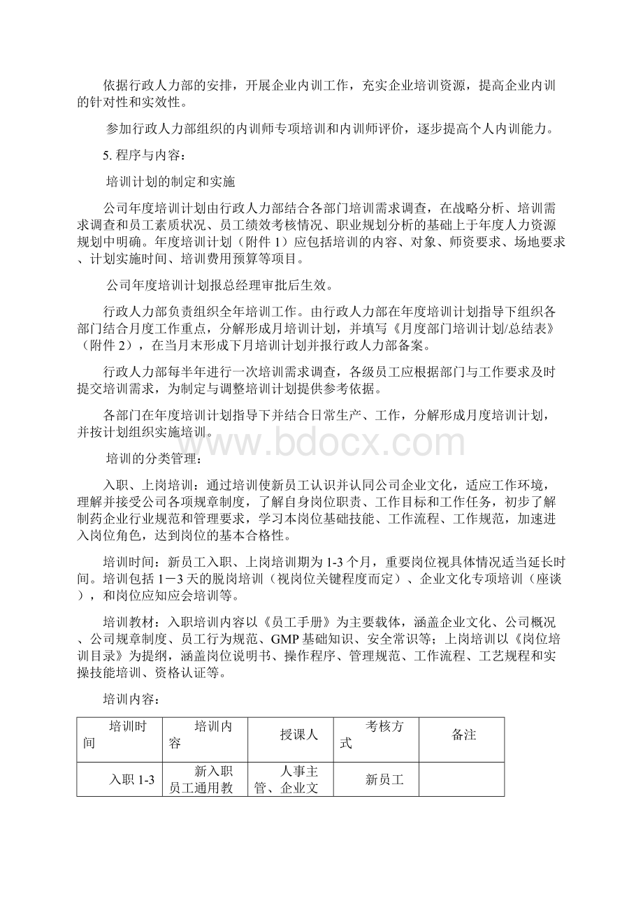 员工培训管理规定 附流程图.docx_第3页