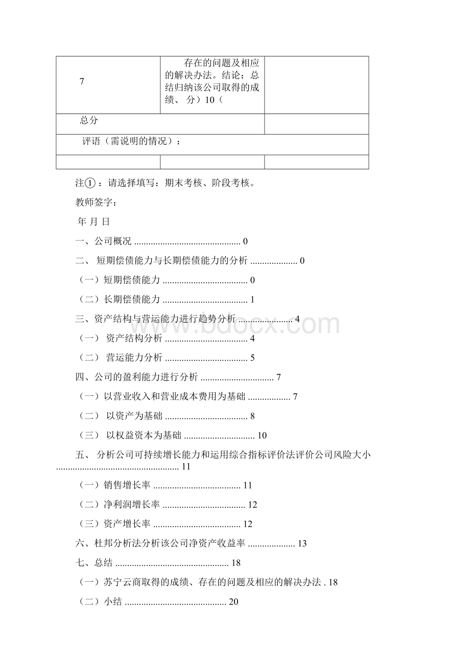 苏宁云商业财务报表分析Word格式文档下载.docx_第3页