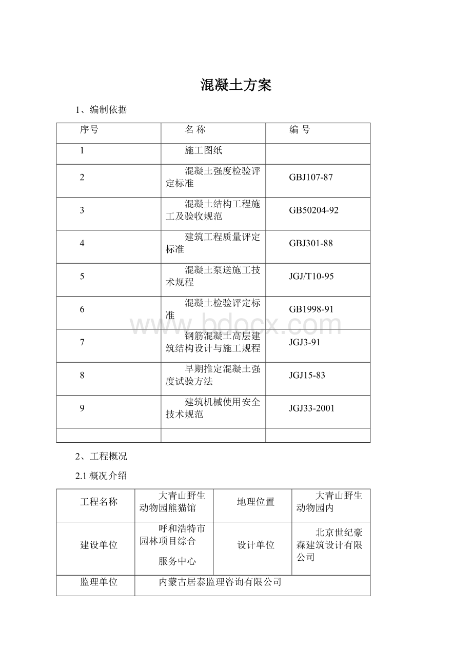 混凝土方案.docx_第1页