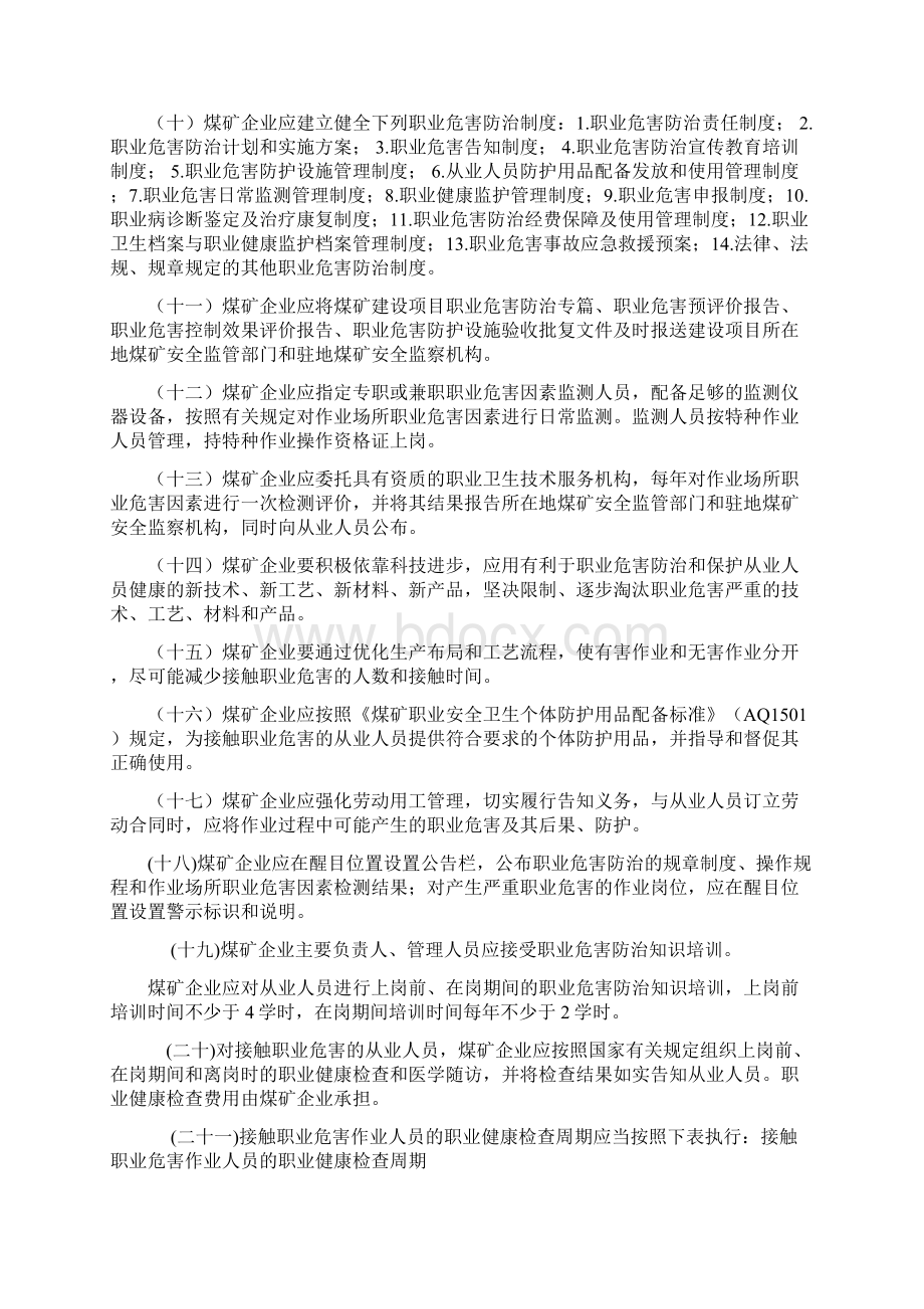 煤矿作业场所职业危害防治规定.docx_第2页