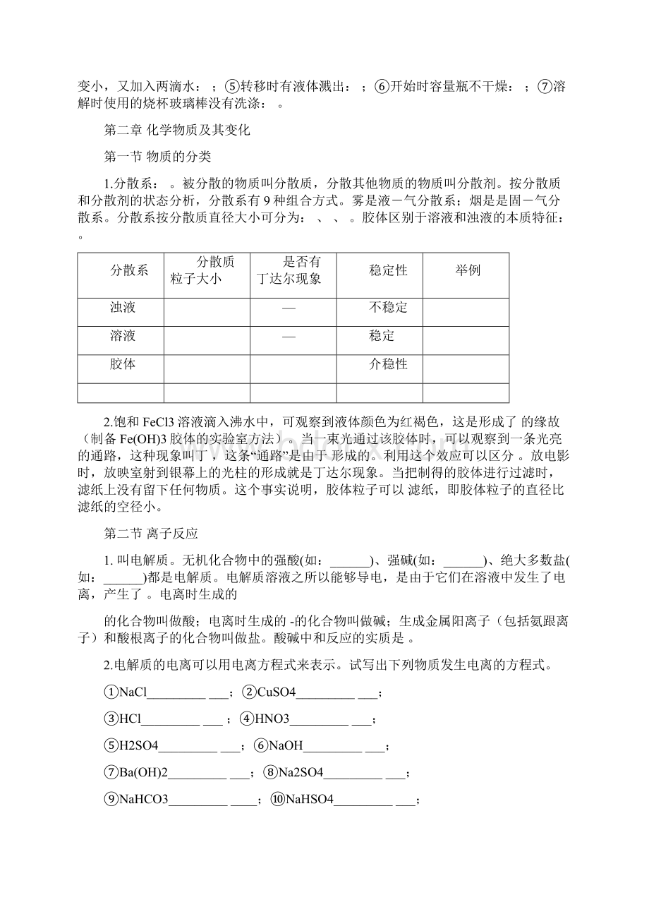 高中化学必修1基础知识填空.docx_第3页