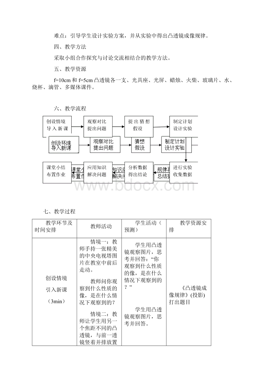 学生实验探究凸透镜成像教案北师大版.docx_第2页