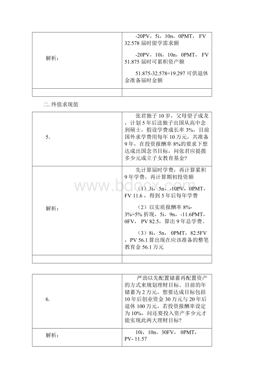 AFP练习题40题货币时间价值与财务计算器.docx_第3页