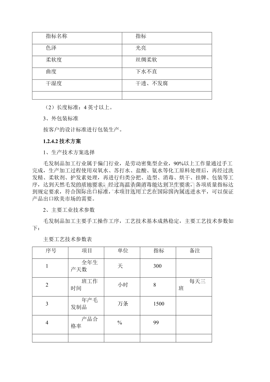 年产1500万条毛发制品项目可行性研究.docx_第3页