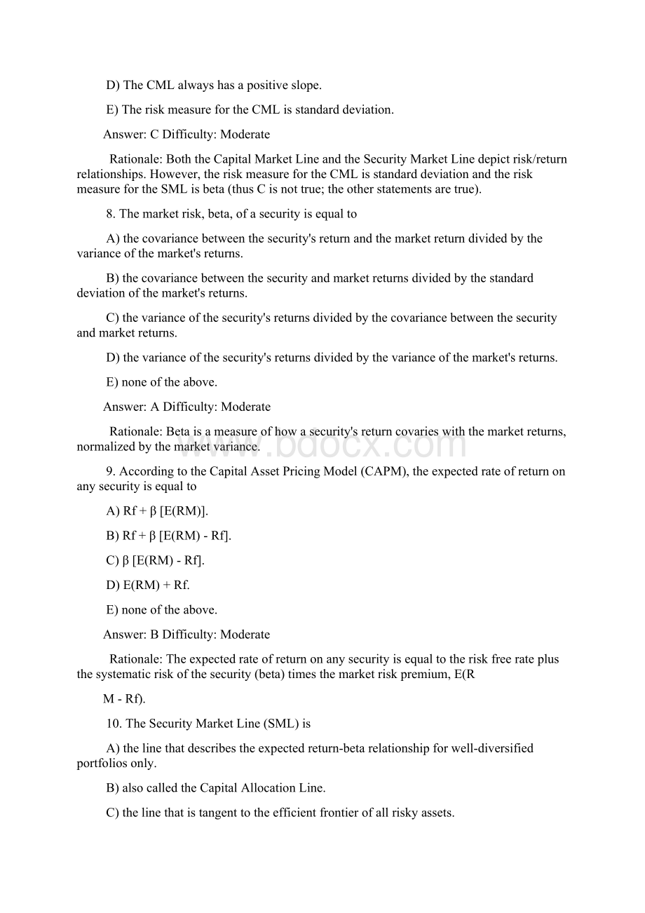 投资学第7版TestBank答案09Word格式文档下载.docx_第3页