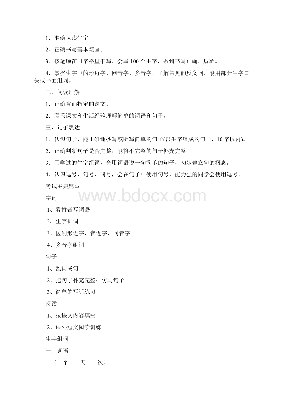 人教版一年级语文重点知识汇总Word文档下载推荐.docx_第2页