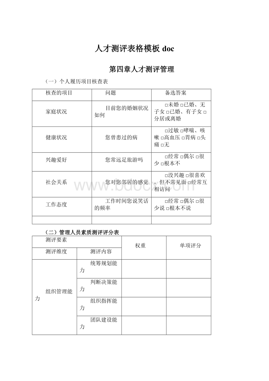 人才测评表格模板doc.docx