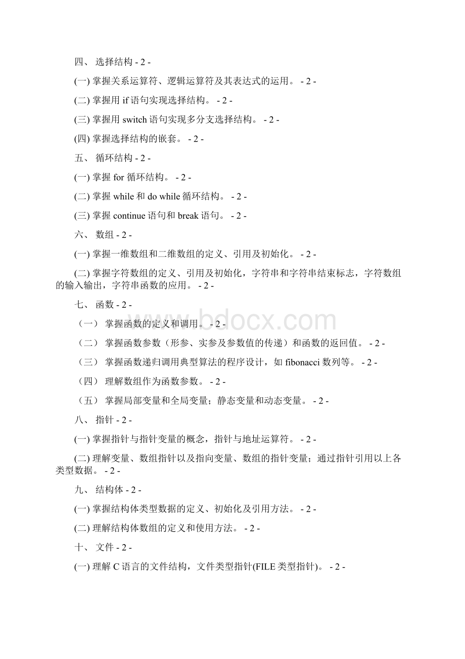 计算机科学与技术专业专升本考试大纲知识点汇总文档格式.docx_第2页