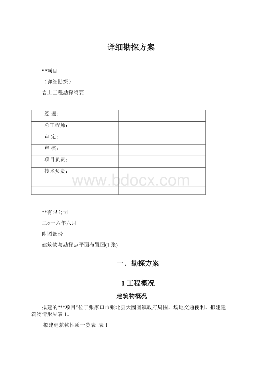 详细勘探方案文档格式.docx_第1页