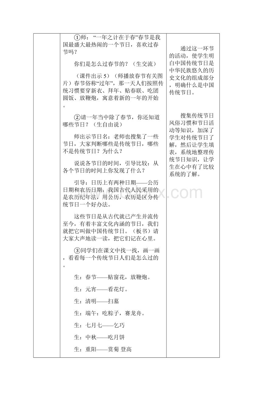 部编人教版二年级语文下册第三单元 识字2传统节日创新教案.docx_第3页