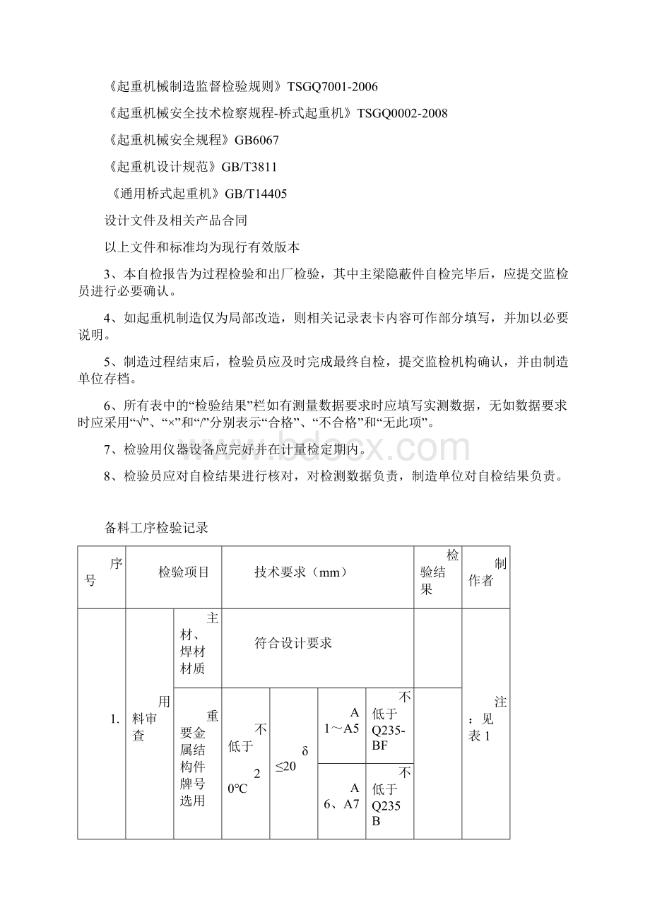 通用桥式起重机造过程检验记录.docx_第2页