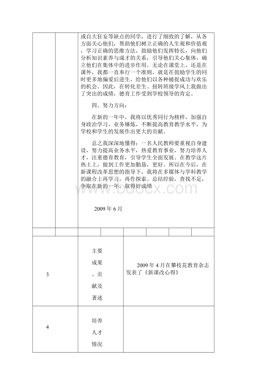 专业技术人员年度考核表Word文档格式.docx_第3页