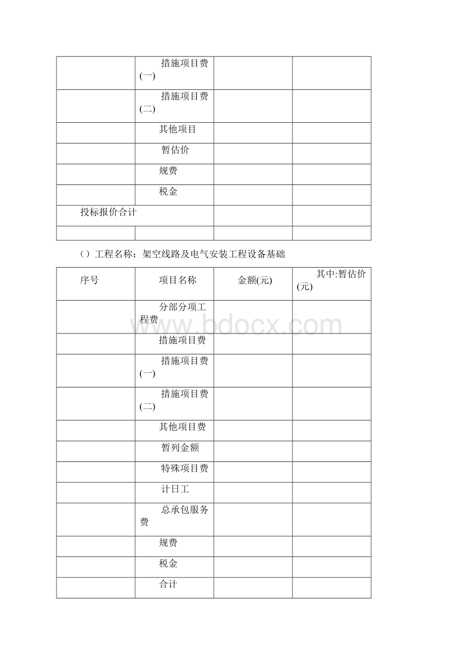 已标价的工程量清单报价表.docx_第2页