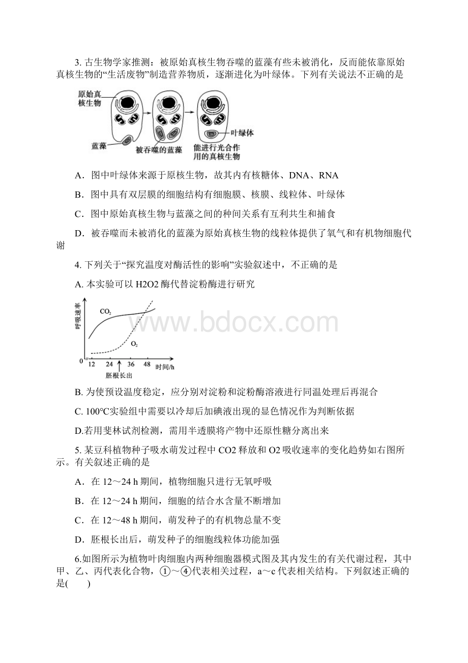 届高三高考模拟生物试题 含答案.docx_第2页