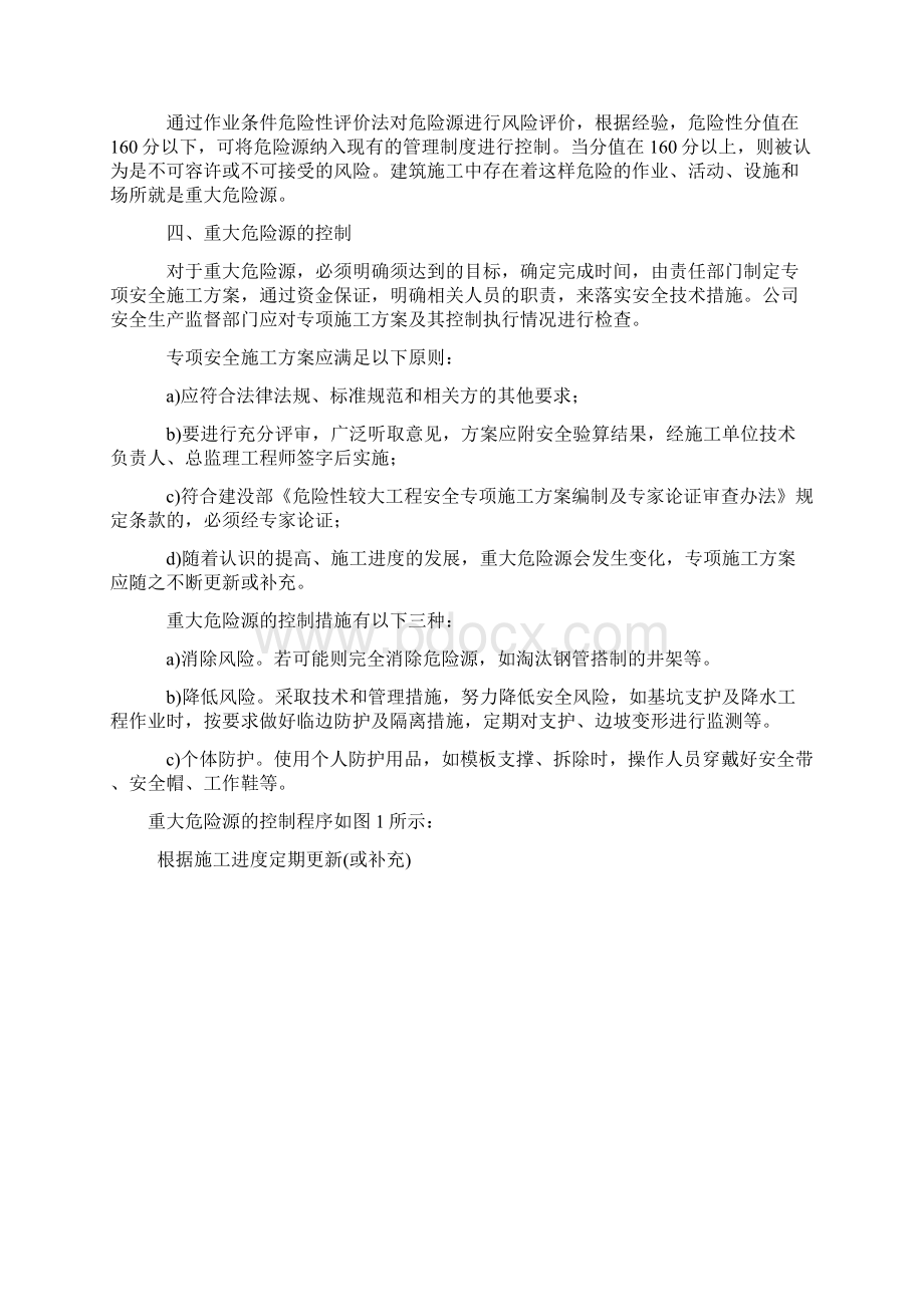 建筑施工重大危险源的辨识及控制措施Word文档格式.docx_第2页