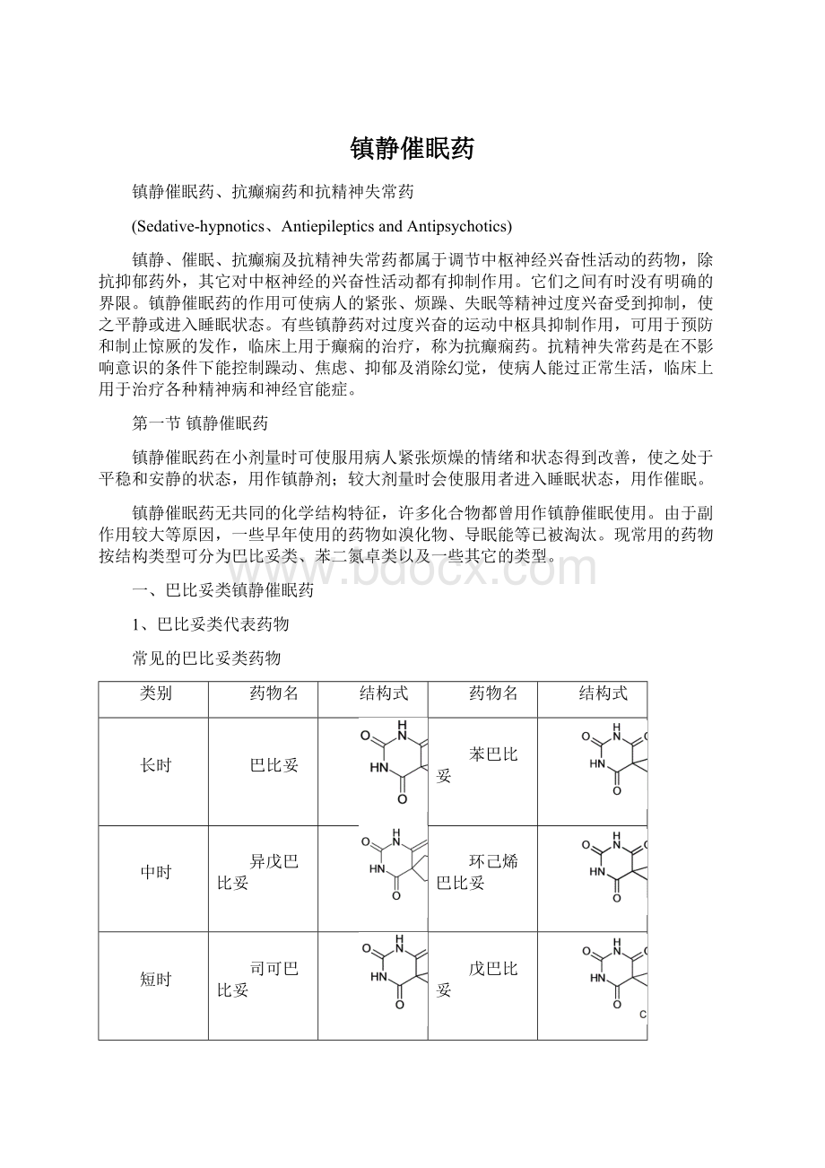 镇静催眠药.docx_第1页