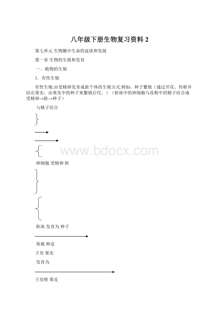 八年级下册生物复习资料 2Word文档下载推荐.docx_第1页