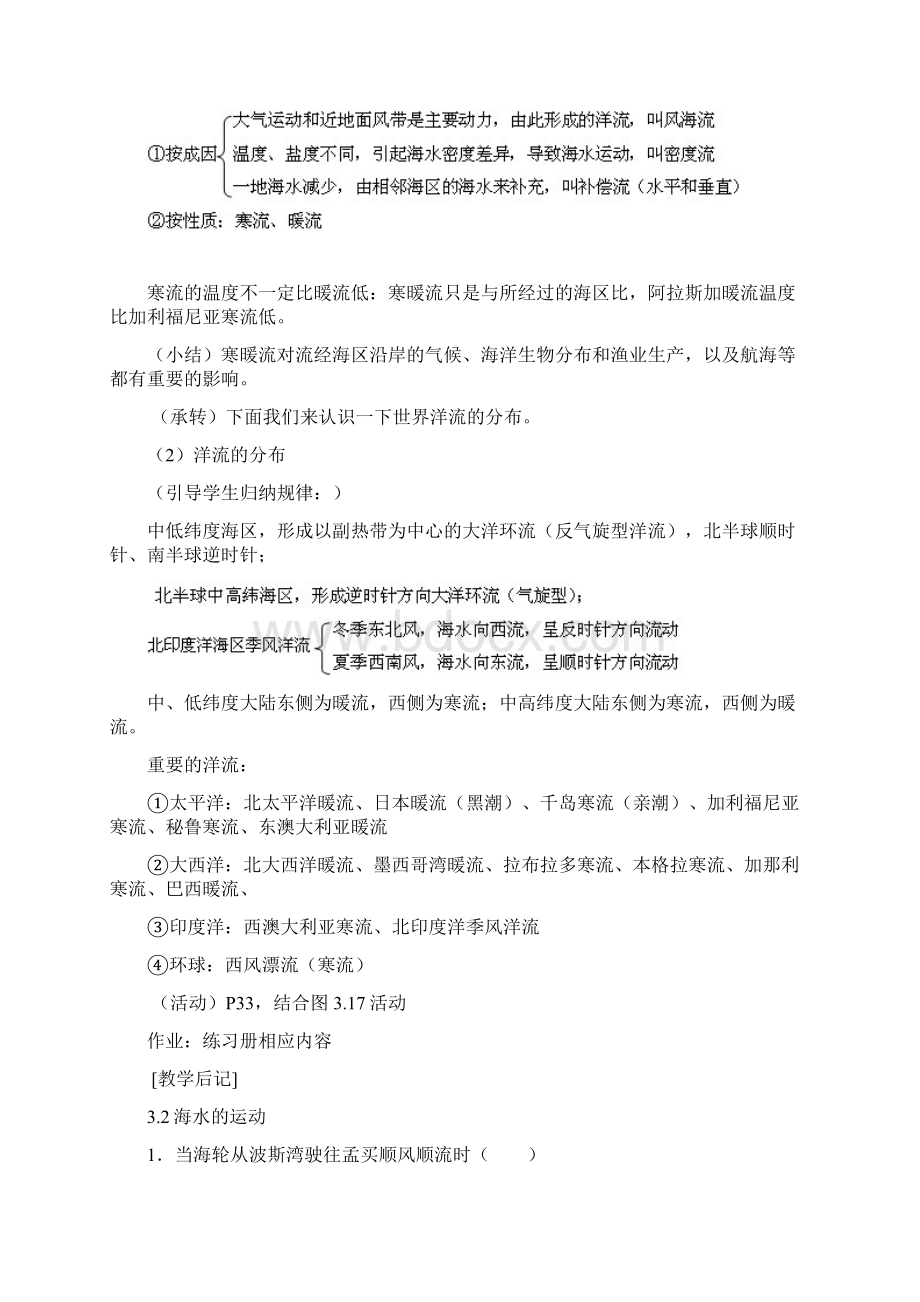 高中地理第三章海洋水体32海水的运动教案中图版选修2Word文档格式.docx_第3页