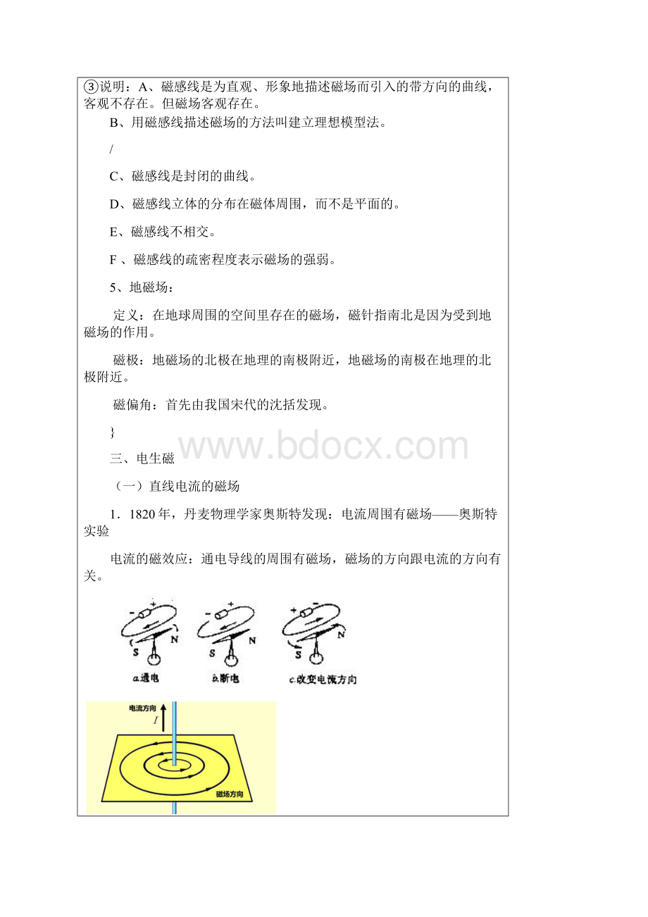 八下第一章电与磁复习教案设计无答案Word文档格式.docx_第3页