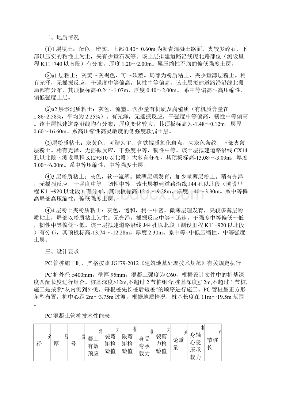 PC管桩施工方案Word格式文档下载.docx_第2页