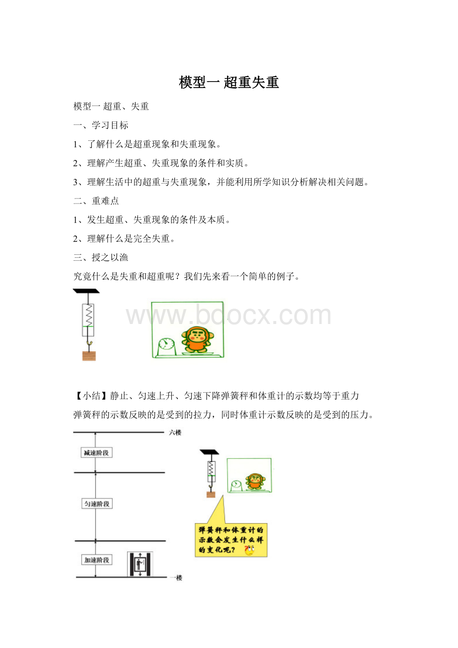 模型一超重失重.docx