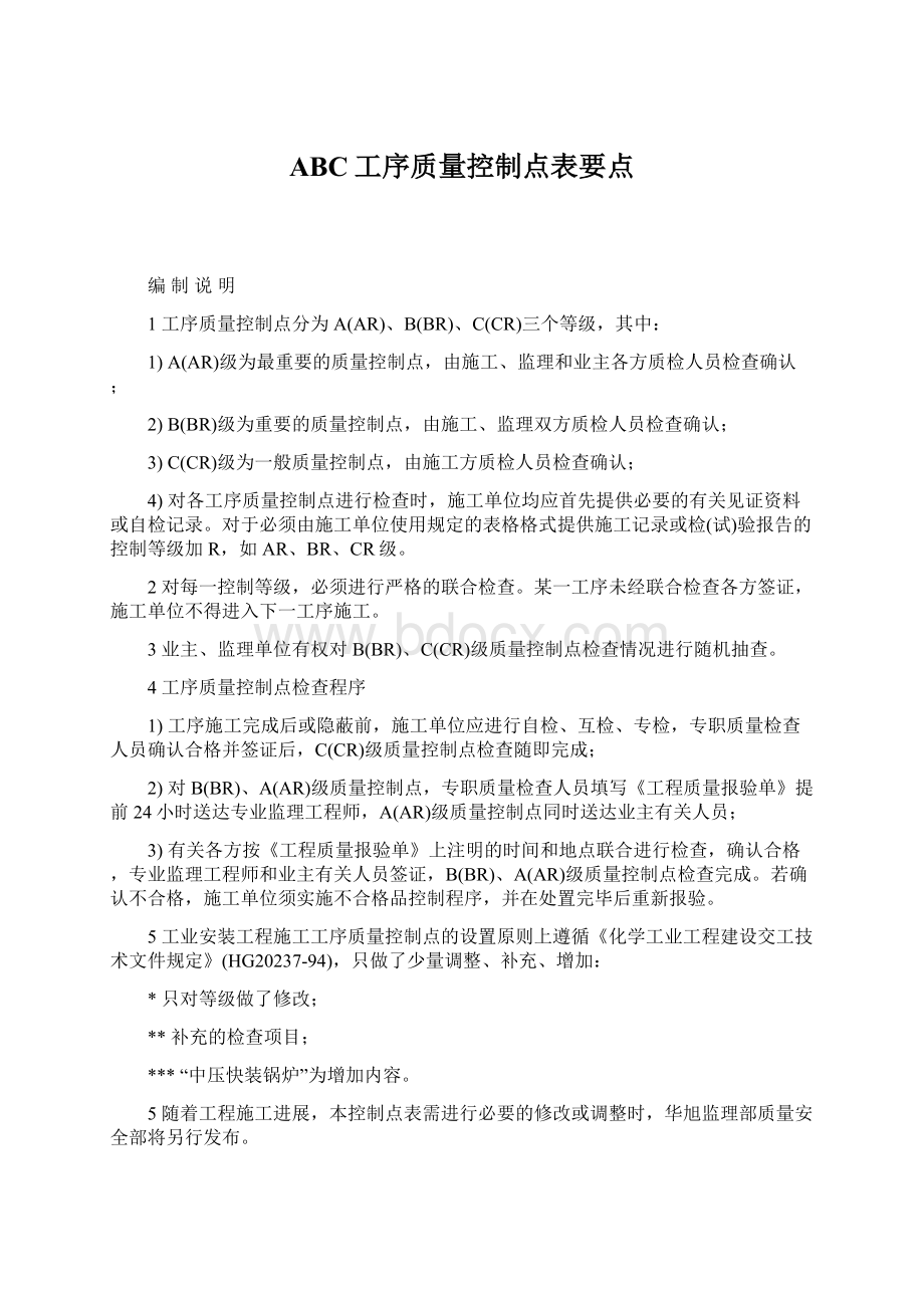 ABC工序质量控制点表要点.docx