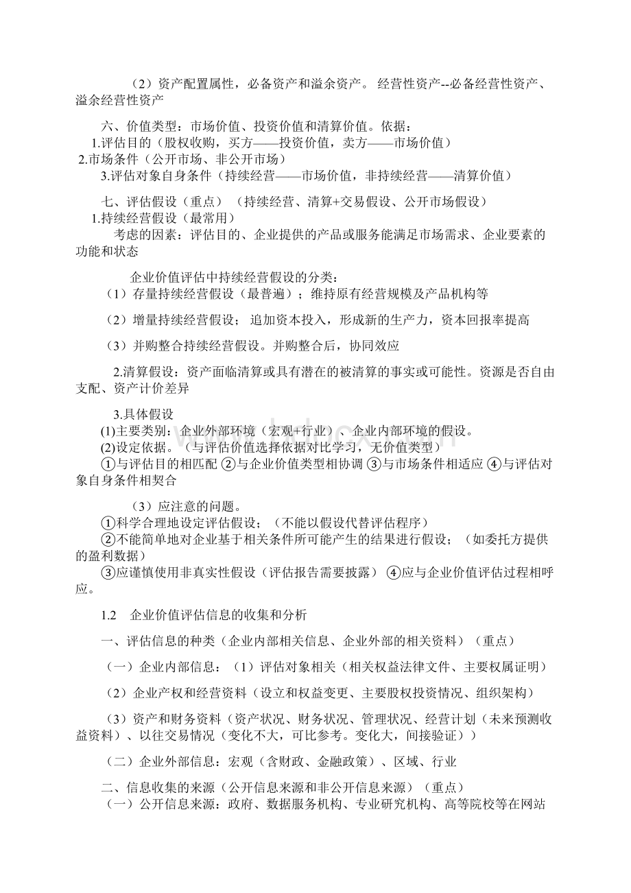 完整版资产评估实务二总结17113docWord格式.docx_第2页