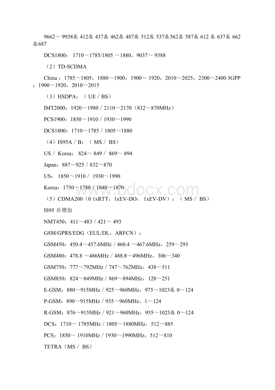 移动通信频率分配Word格式.docx_第3页