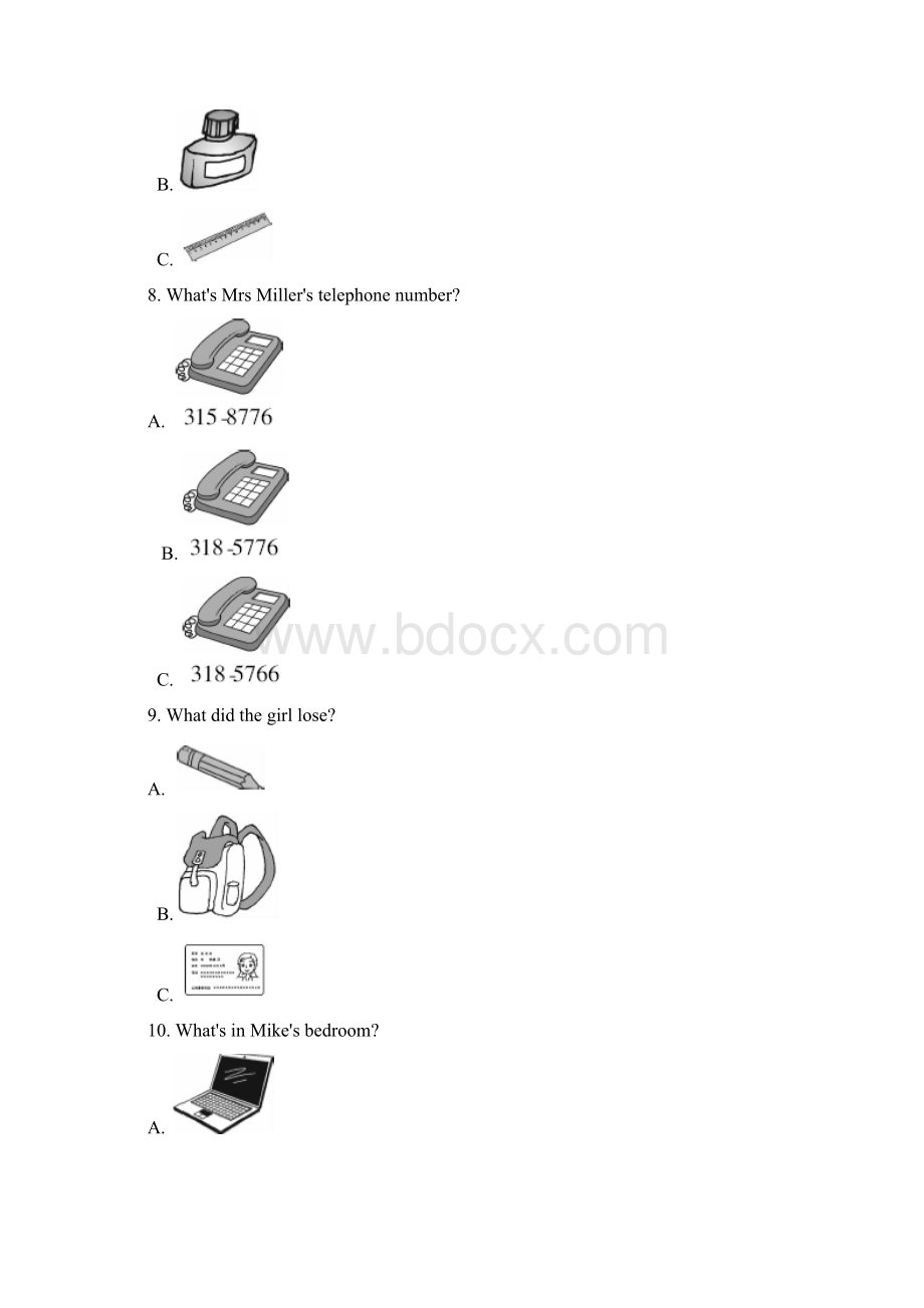 外研版七年级英语上册 期中检测卷.docx_第2页