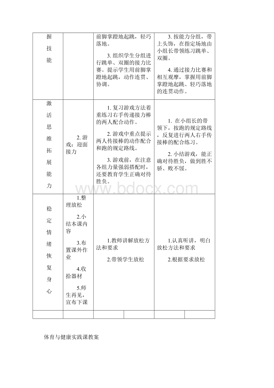 小学一年级第二学期体育与健康实践课教案全集Word文档下载推荐.docx_第2页