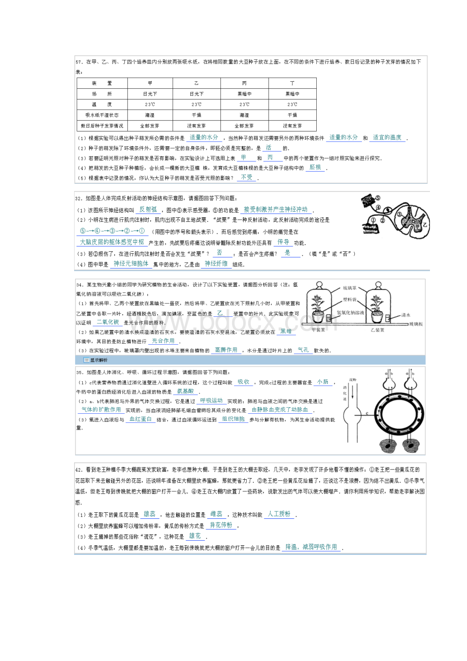 生物历年中考图题汇总.docx_第2页