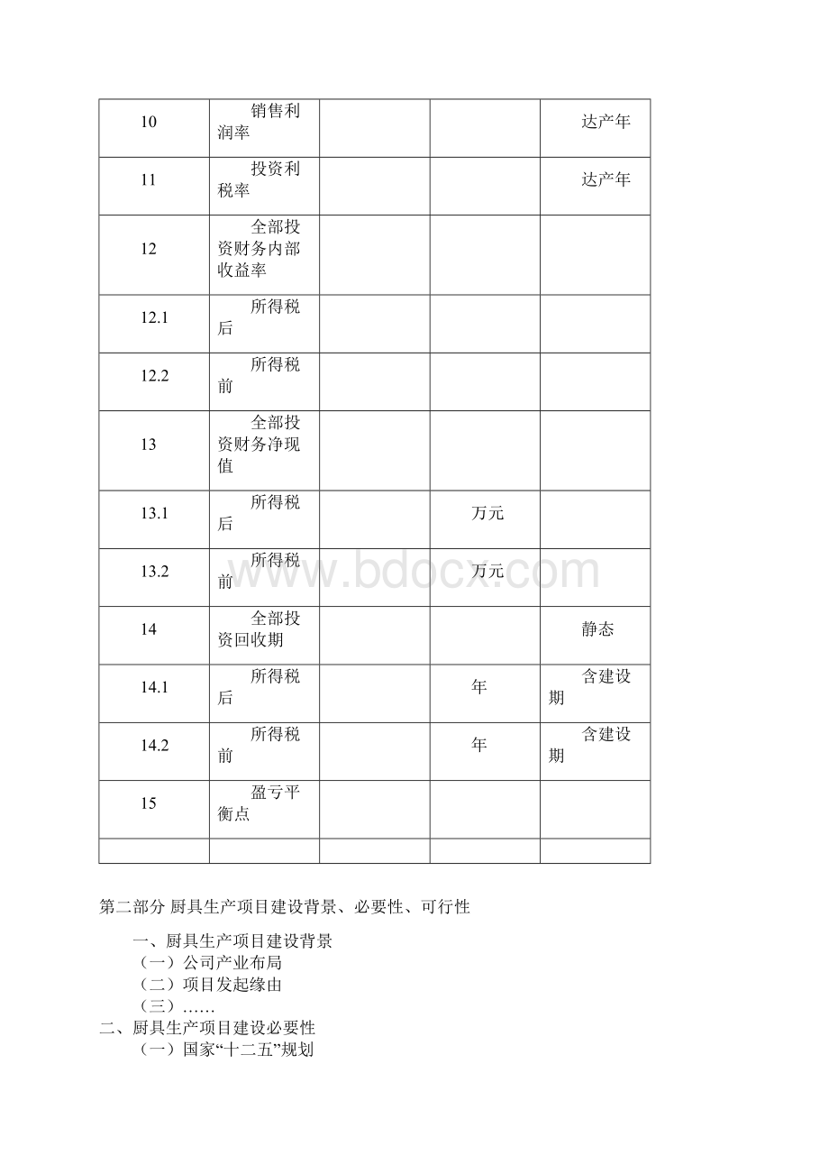 厨具生产生产项目可行性研究报告.docx_第3页