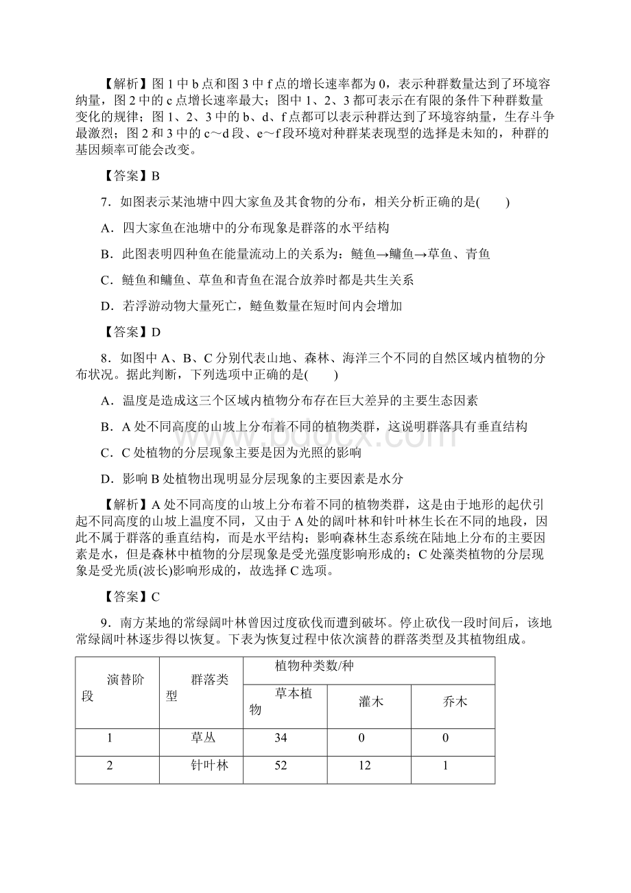 参考高考生物深化复习+命题热点提分专题13种群和群落Word文档格式.docx_第3页