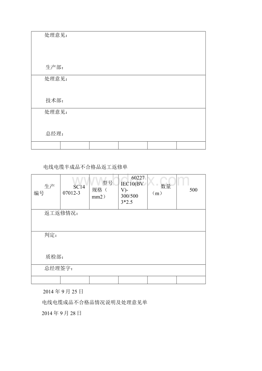 电线电缆不合格品情况说明及处理意见单.docx_第3页