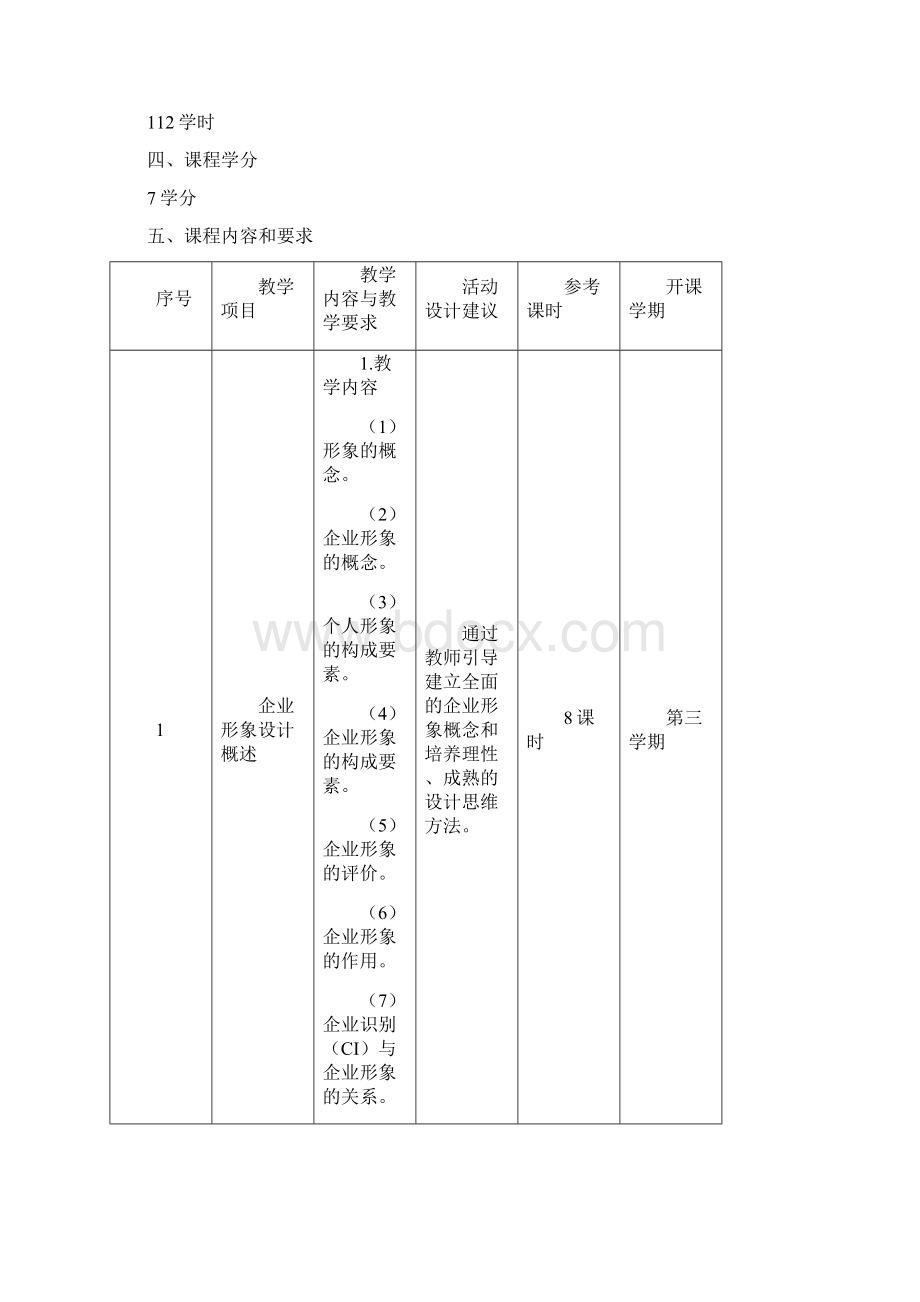 尚择优选20XX《企业形象设计》课程标准.docx_第2页