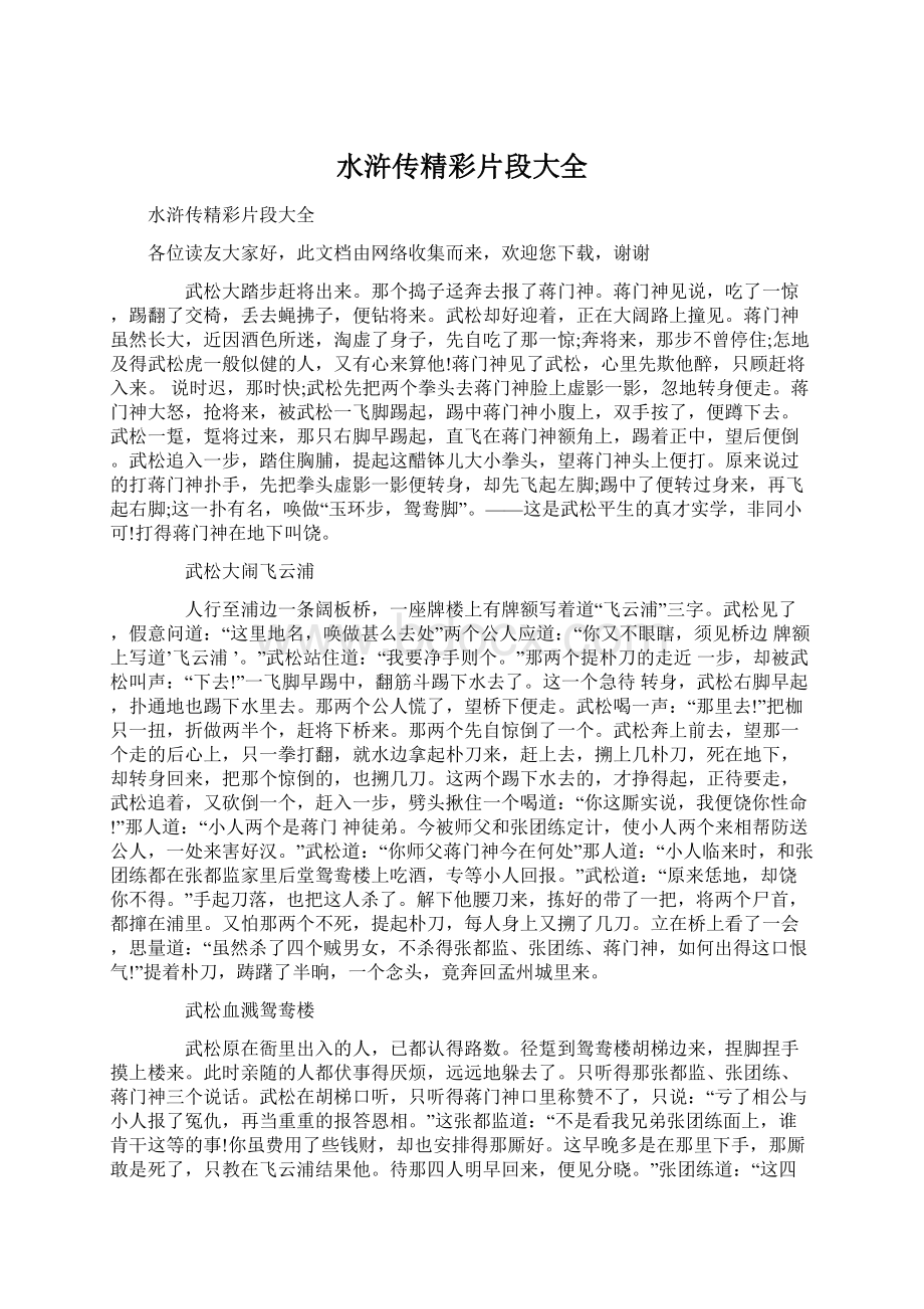 水浒传精彩片段大全文档格式.docx