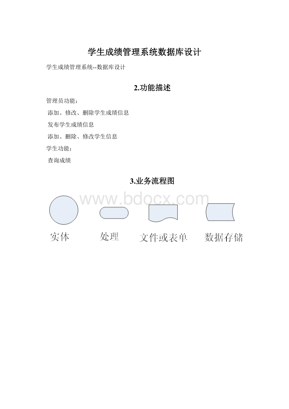 学生成绩管理系统数据库设计.docx