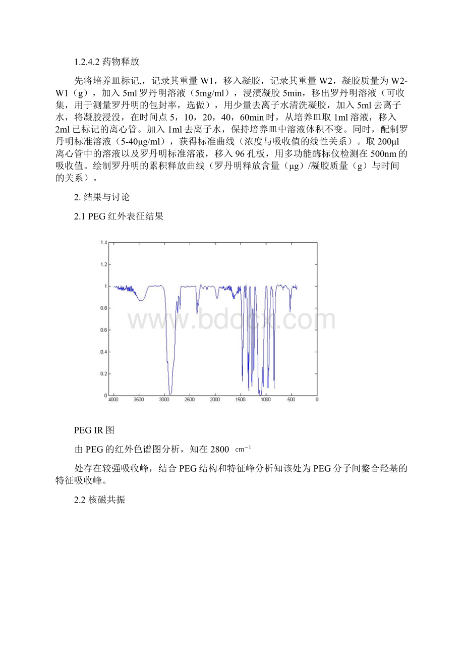 PEGDA水凝胶的制备及其溶胀性和药物释放的研究Word文档下载推荐.docx_第3页